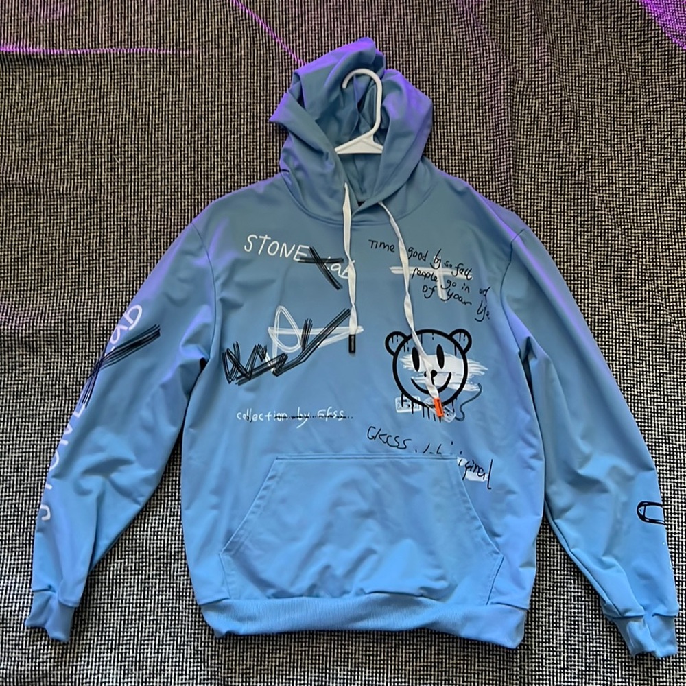 blue sweatshirt very comfortable new